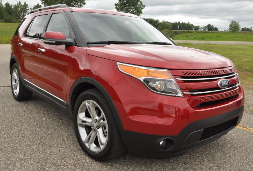 The passenger's side front corner of the 2012 Ford Explorer EcoBoost ...